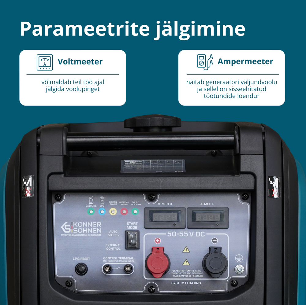 KS 48VGS-DC Alalisvoolugeneraator, versioon 50–55V
