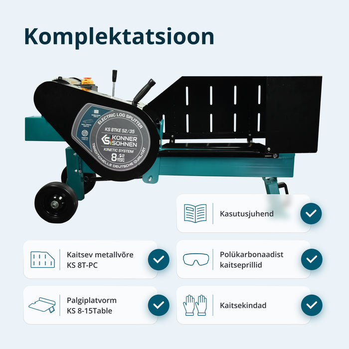 Elektriline puulõhkuja KS 8TKE 52/35