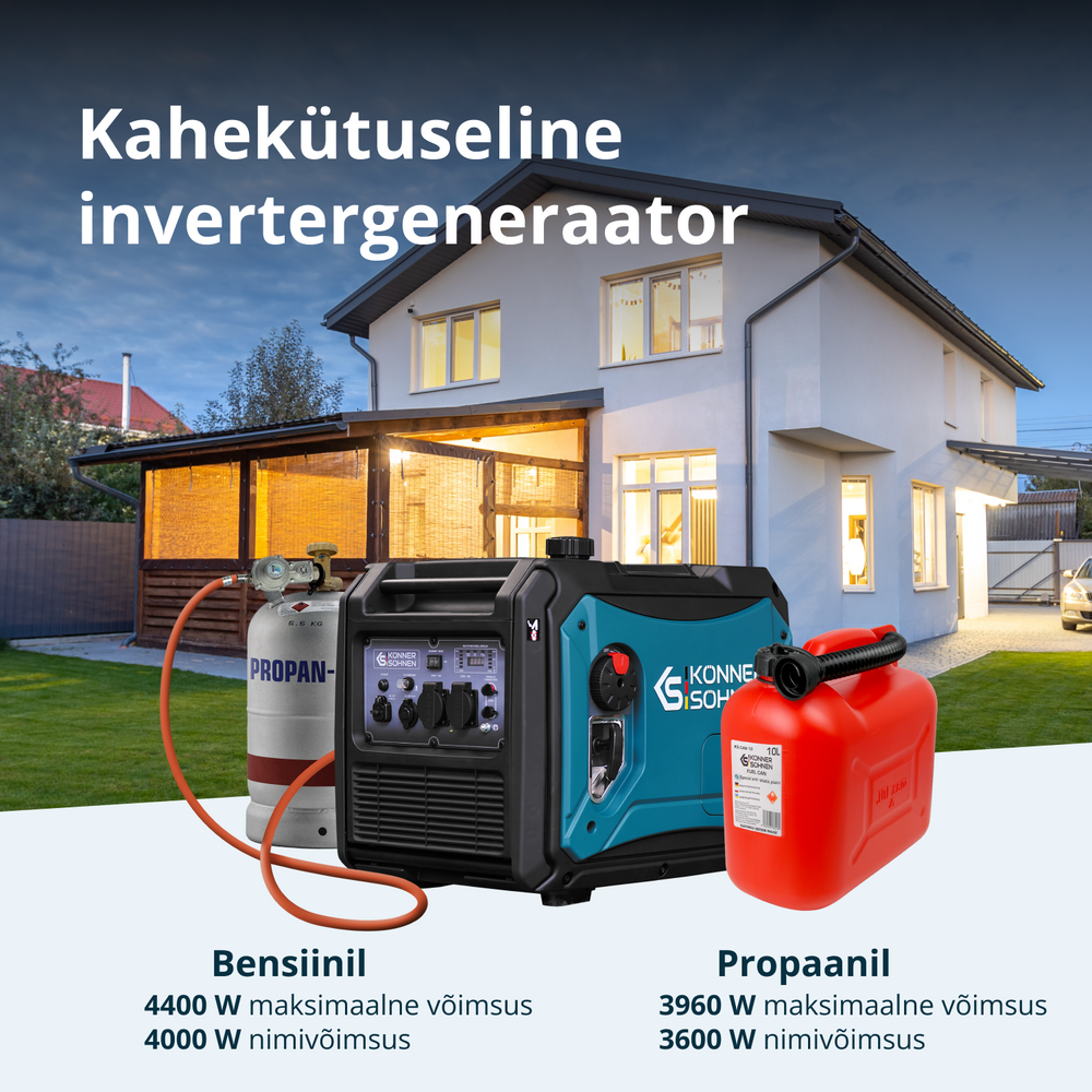 LPG/bensiin invertergeneraator KS 4000iEG S