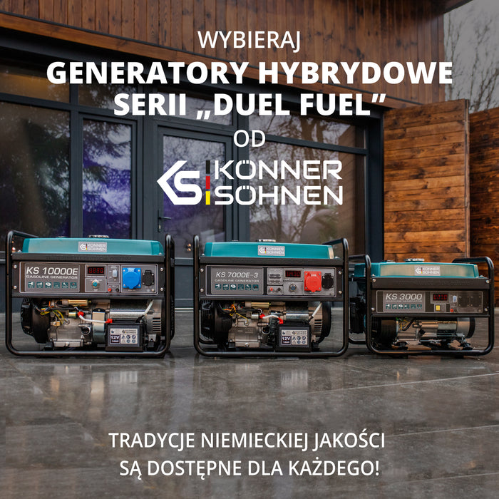 LPG/Benzininis generatorius "Könner & Söhnen" KS 2900G
