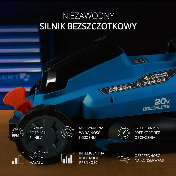 Bezvadu zāles pļāvējs KS 33LM-20V