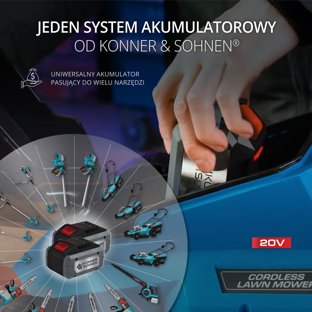 Bezvadu zāles pļāvējs KS 33LM-20V