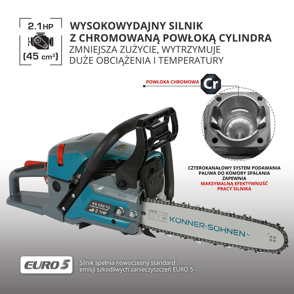 Benzininis grandininis pjūklas KS CS21G-13