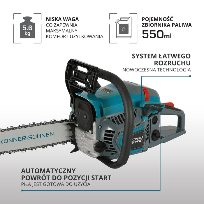 Benzininis grandininis pjūklas KS CS21G-13