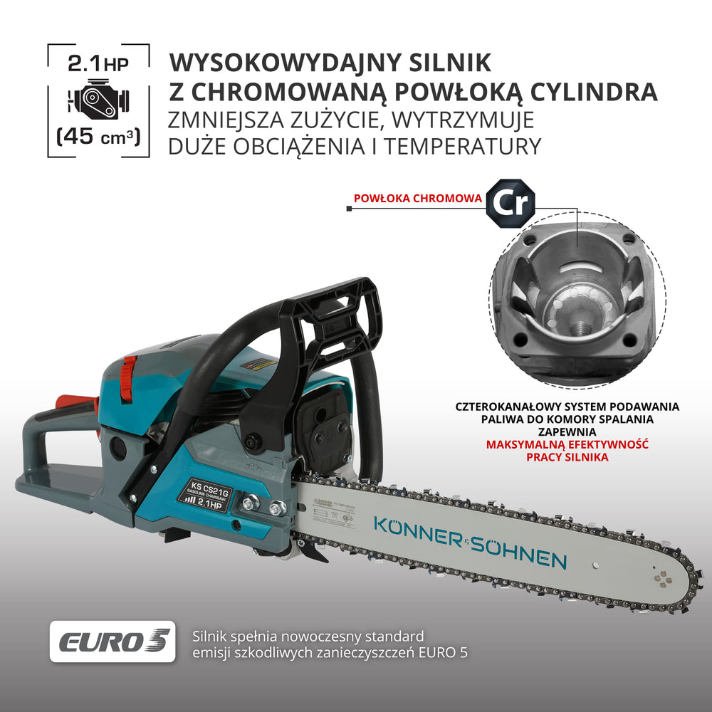 Benzininis grandininis pjūklas KS CS21G-16