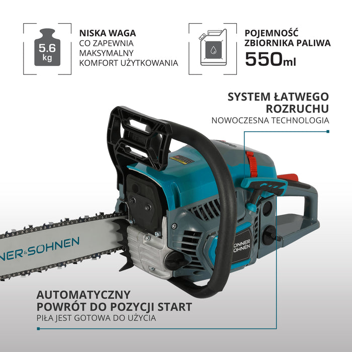 Benzininis grandininis pjūklas KS CS21G-16