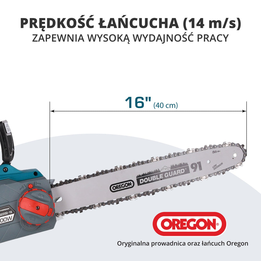 Elektrinis grandininis pjūklas KS CS2200-16