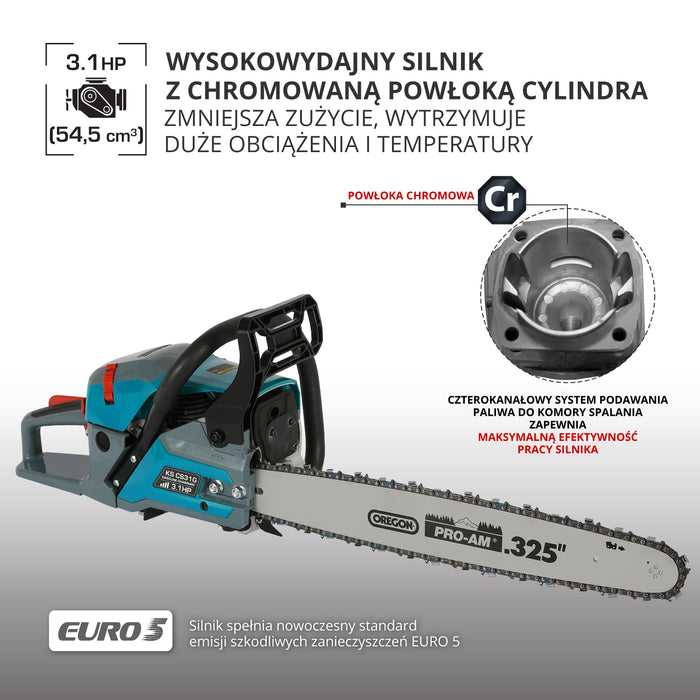 Benzininis grandininis pjūklas KS CS31G-16-1