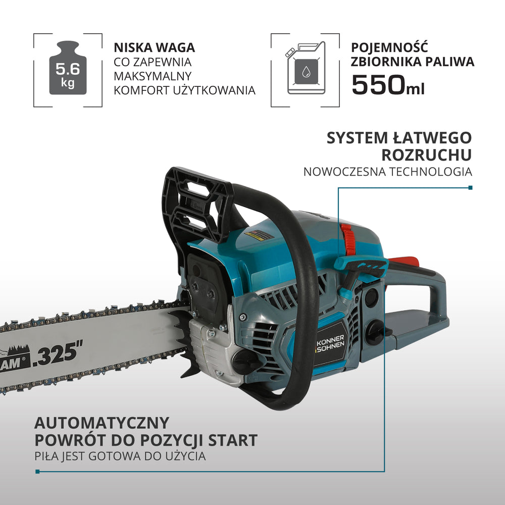 Benzininis grandininis pjūklas KS CS31G-16-1