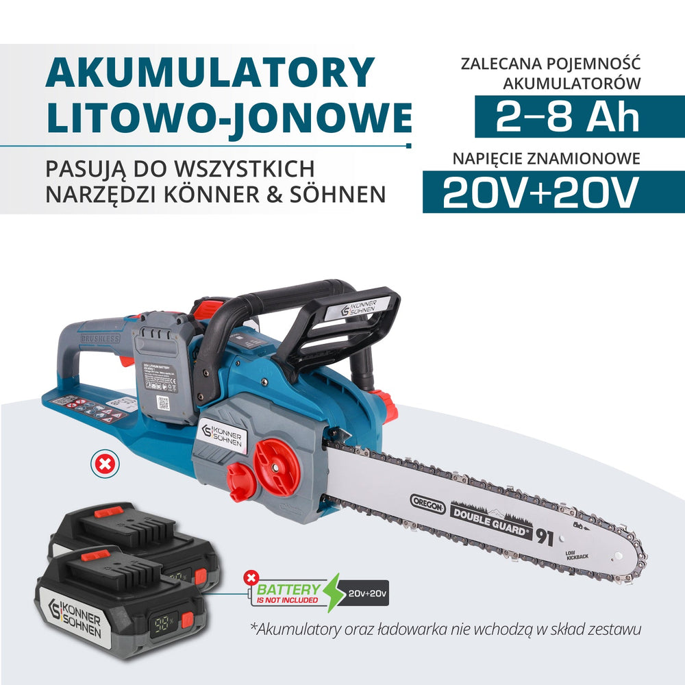 Vezeték nélküli láncfűrész KS CS40V-14