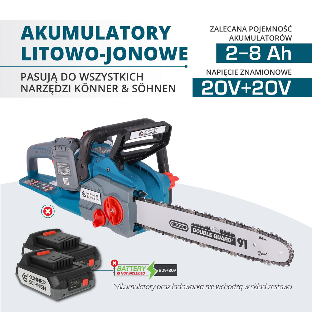 Vezeték nélküli láncfűrész KS CS40V-16