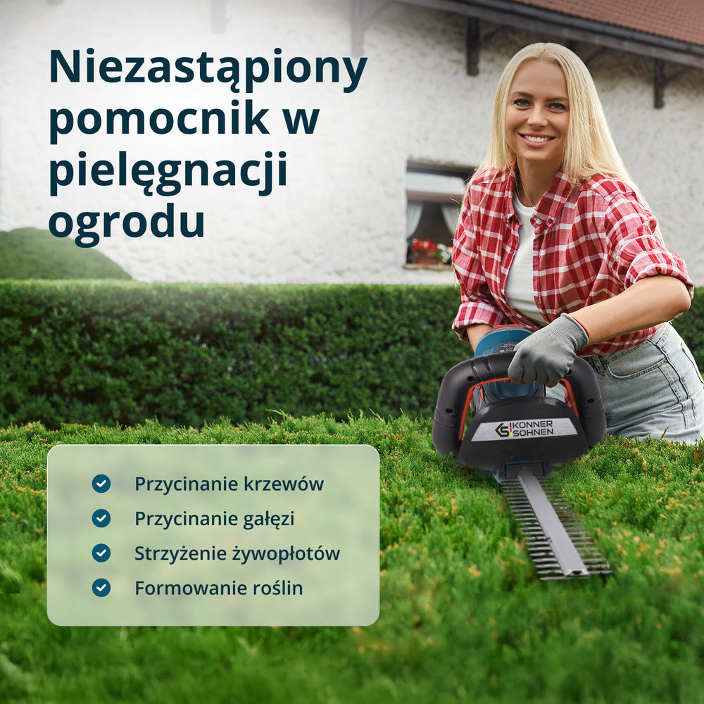 Vezeték nélküli sövénynyíró KS HT-20V