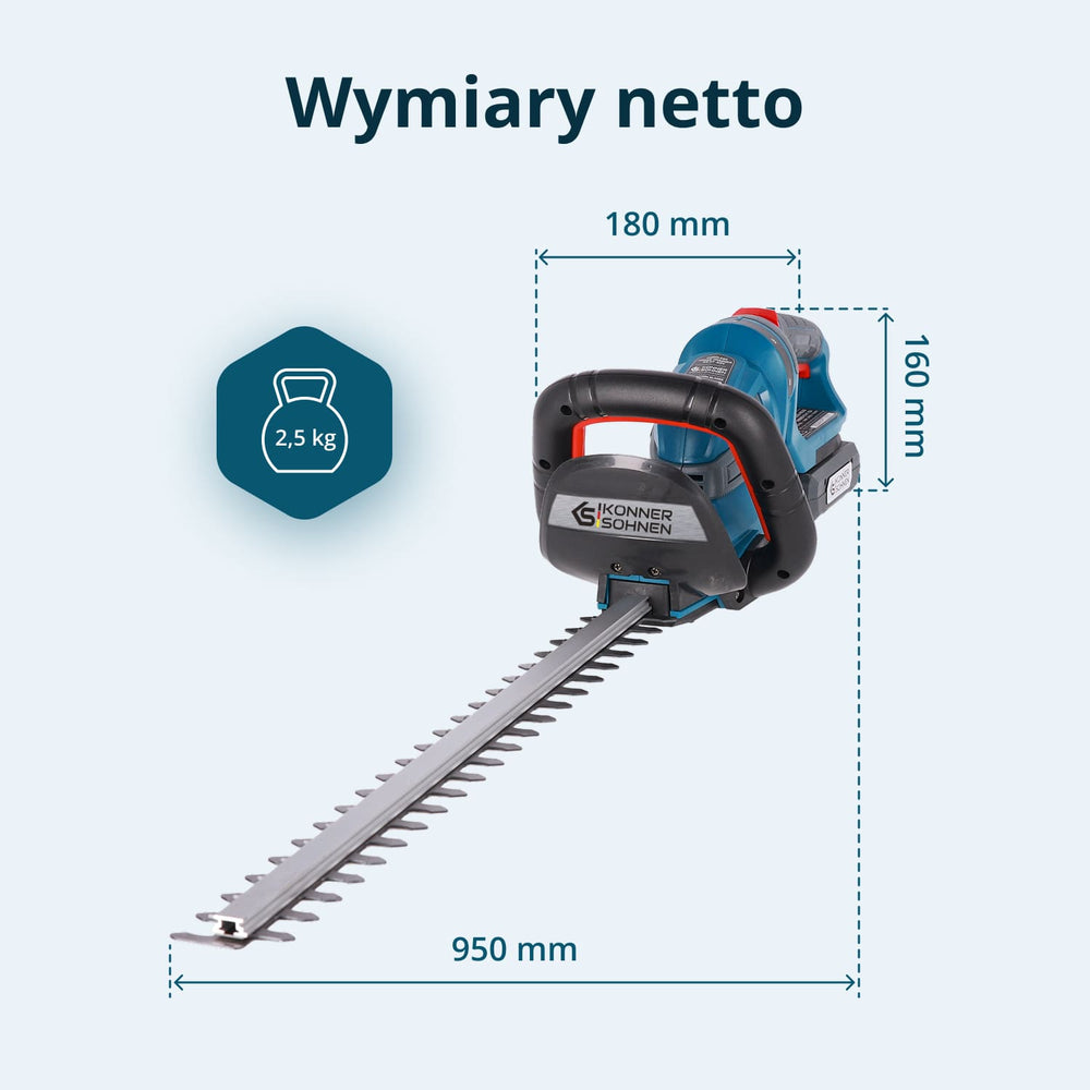Vezeték nélküli sövénynyíró KS HT-20V