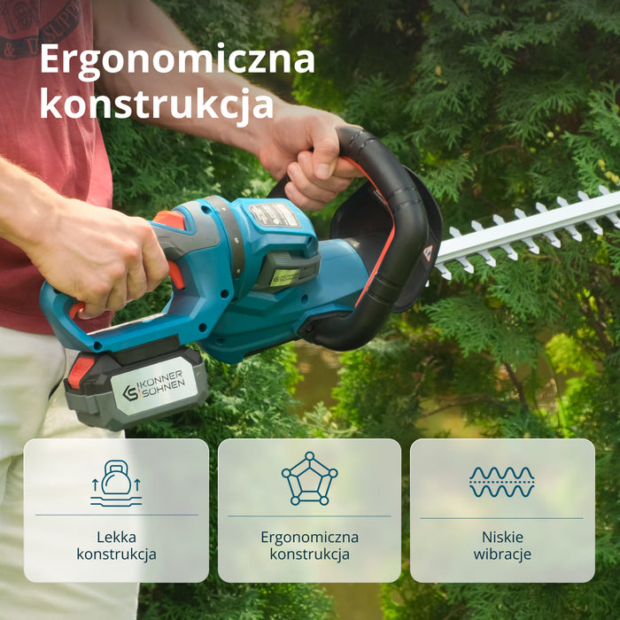 Vezeték nélküli sövénynyíró KS HT-20V