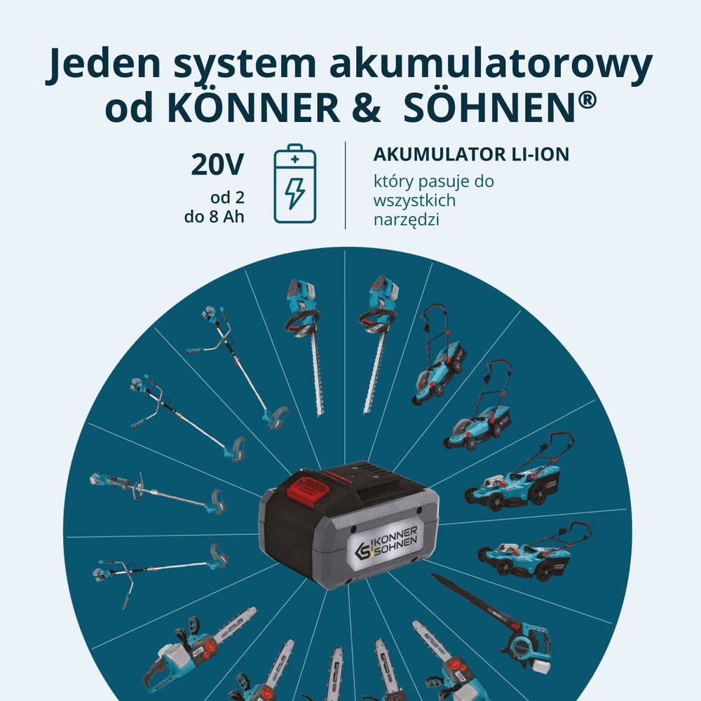 Vezeték nélküli sövénynyíró KS HT-20V