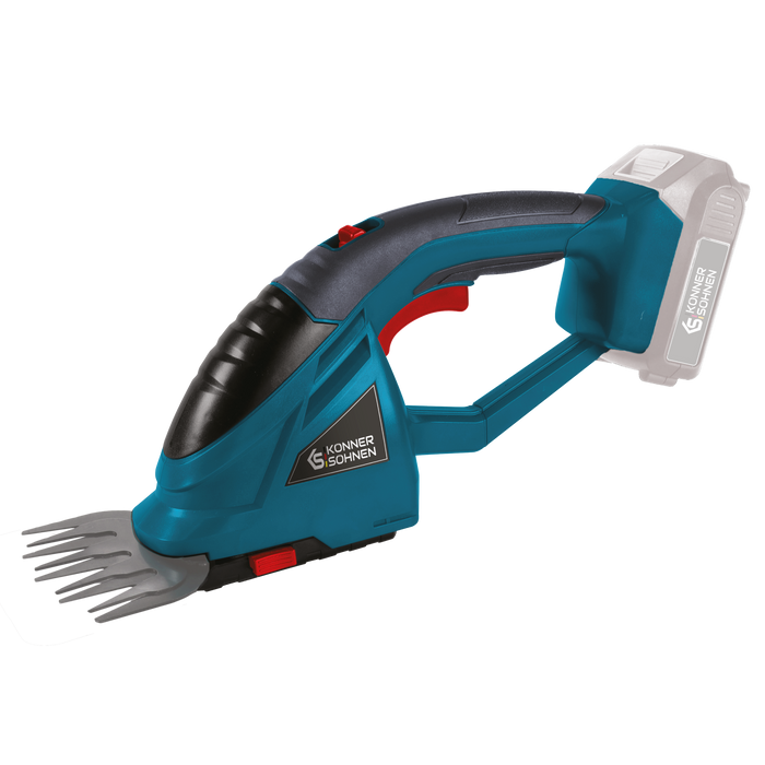 Cordless 2 in 1 Grass Shear and Hedge Trimmer with Telescopic Extension Pole KS SHT-20V + Extension Pole