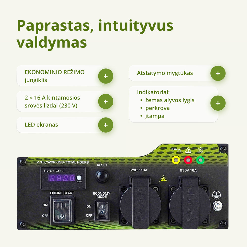Inverterinis generatorius KSB 35i
