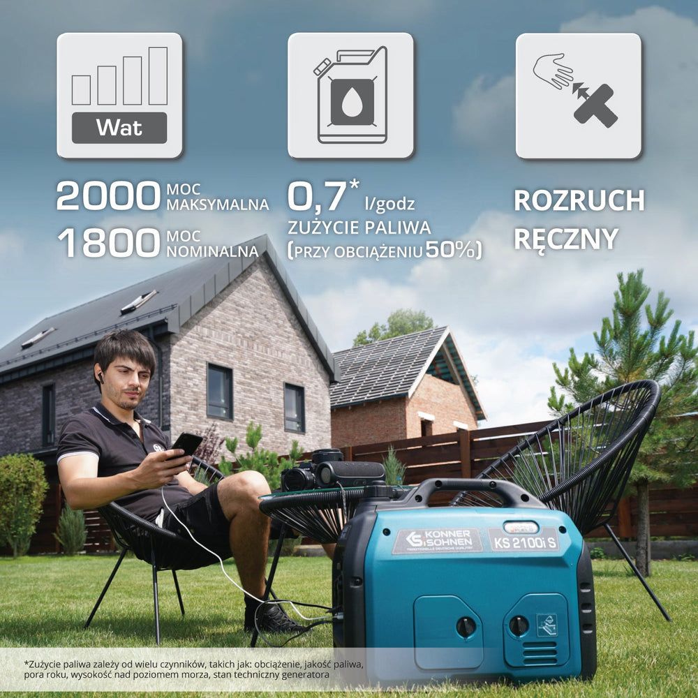 Inverterinis generatorius KS 2100i S