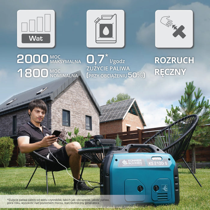 Inverterinis generatorius KS 2100i S