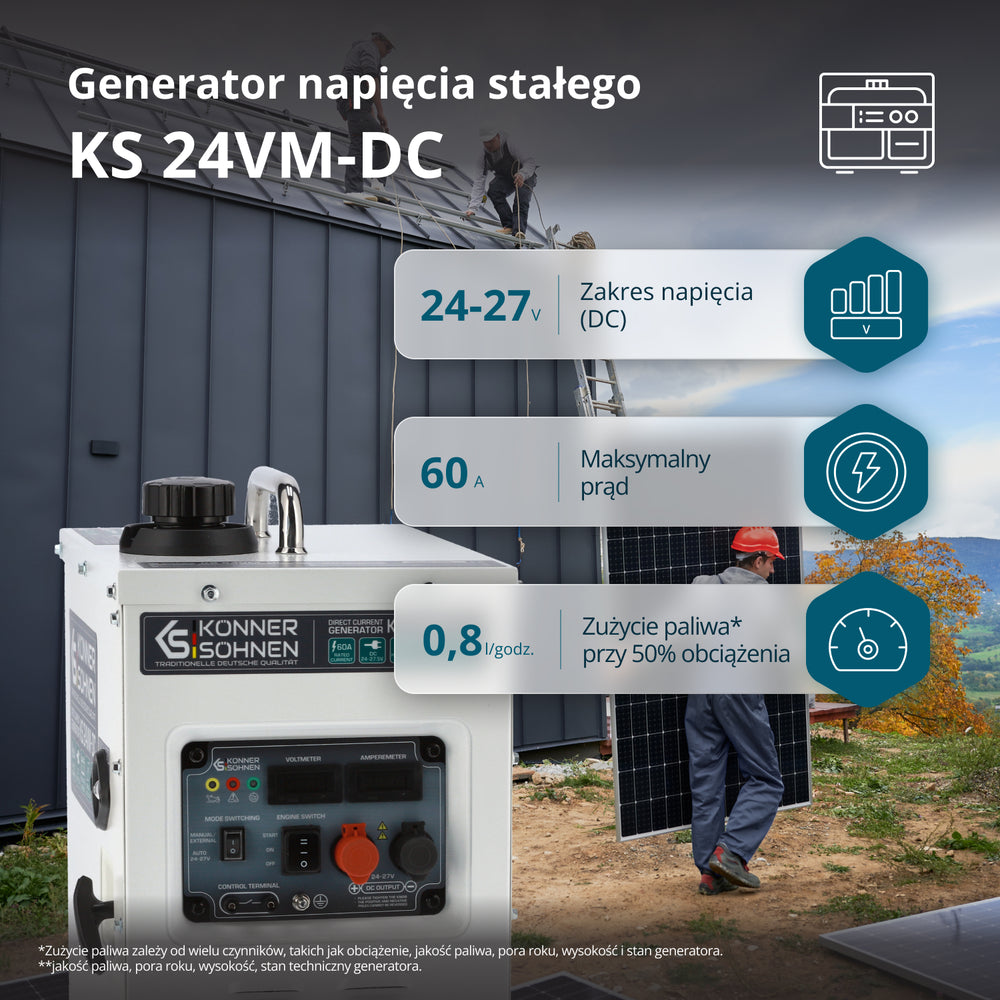 KS 24VM-DC alalisvoolugeneraator