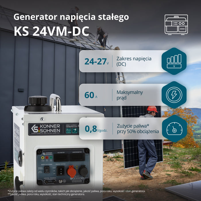 KS 24VM-DC alalisvoolugeneraator
