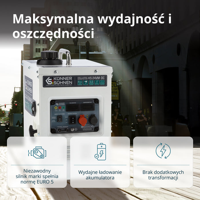 KS 24VM-DC alalisvoolugeneraator