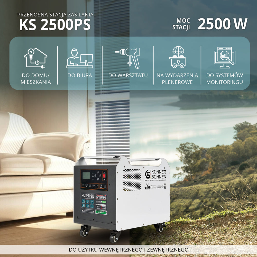 Jaudīga elektroenerģijas stacija KS 2500PS