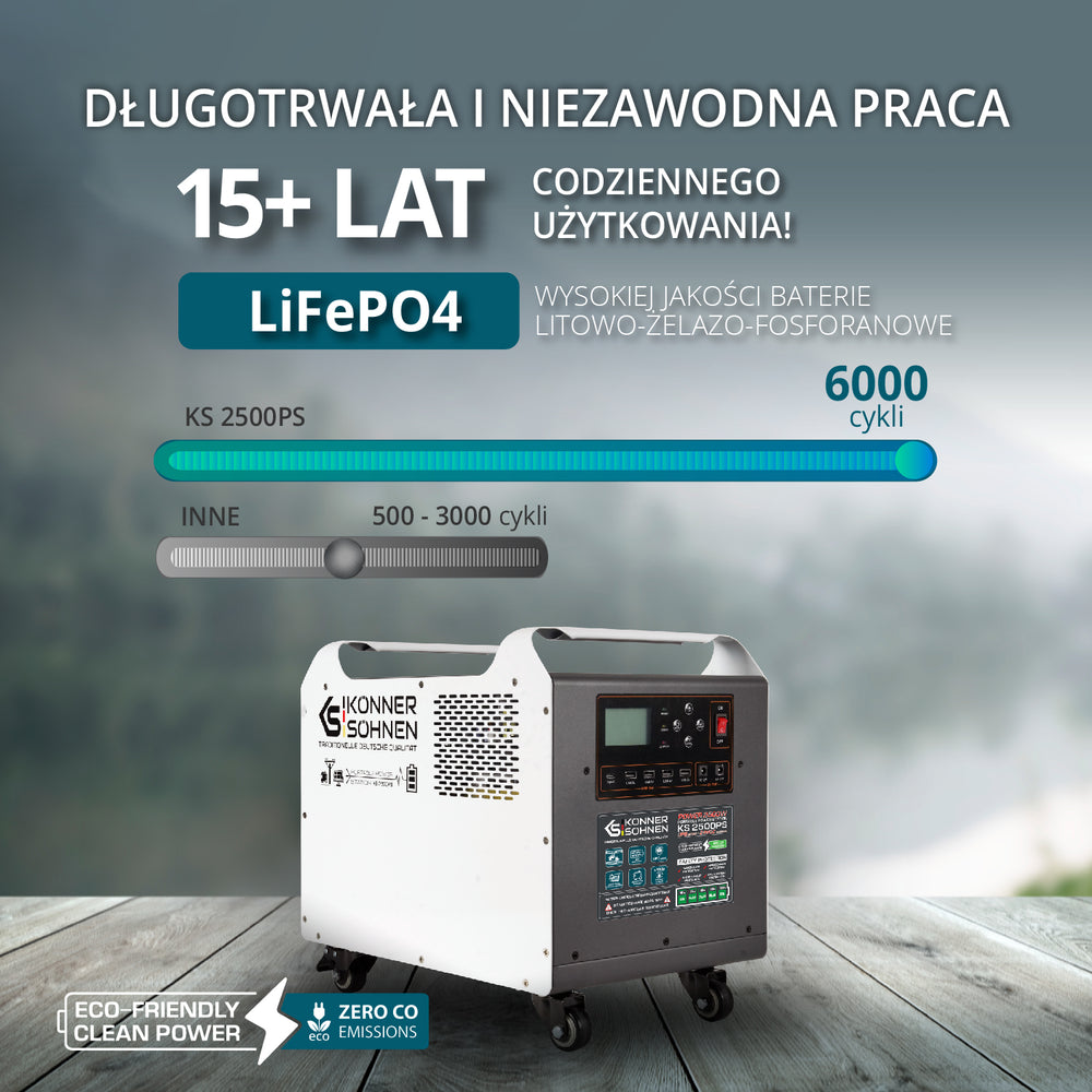 Jaudīga elektroenerģijas stacija KS 2500PS