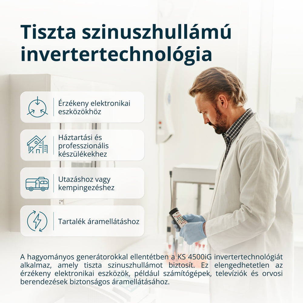 Kahekütusega invertergeneraator KS 4500iG