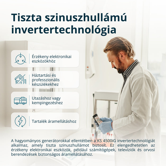 Kahekütusega invertergeneraator KS 4500iG