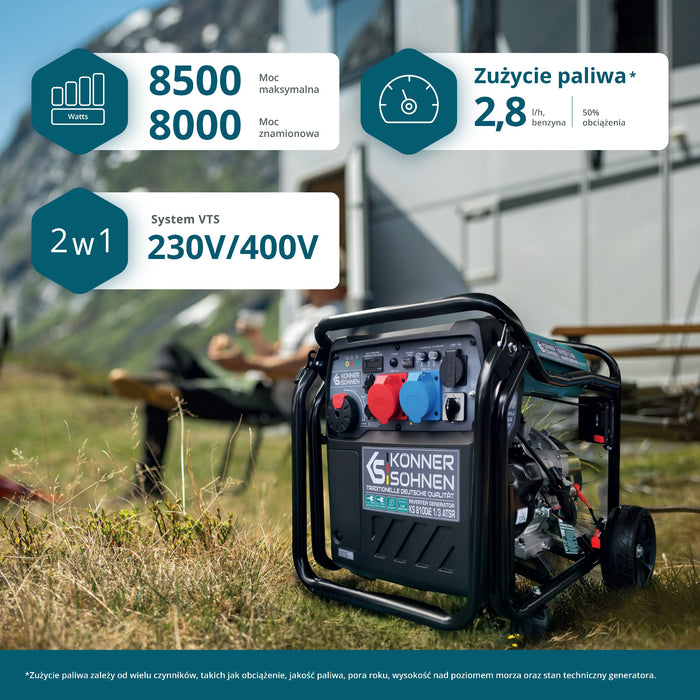 Inverter Generátor KS 8100iE 1/3 ATSR