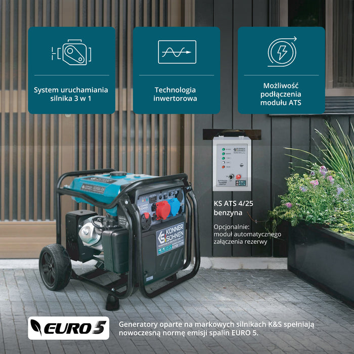 Inverter Generátor KS 8100iE 1/3 ATSR