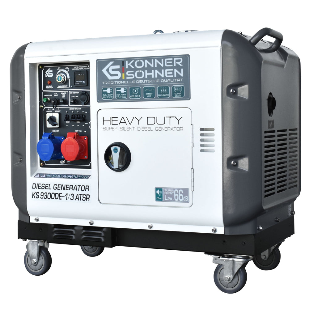 Diiselgeneraator "Könner & Söhnen" KS 9300DE-1/3 ATSR (EURO V)