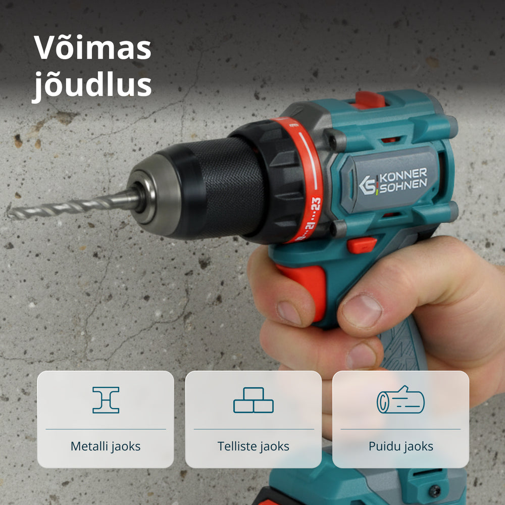 Juhtmevaba Meistrikomplekt KS ID20V-60 KIT 74