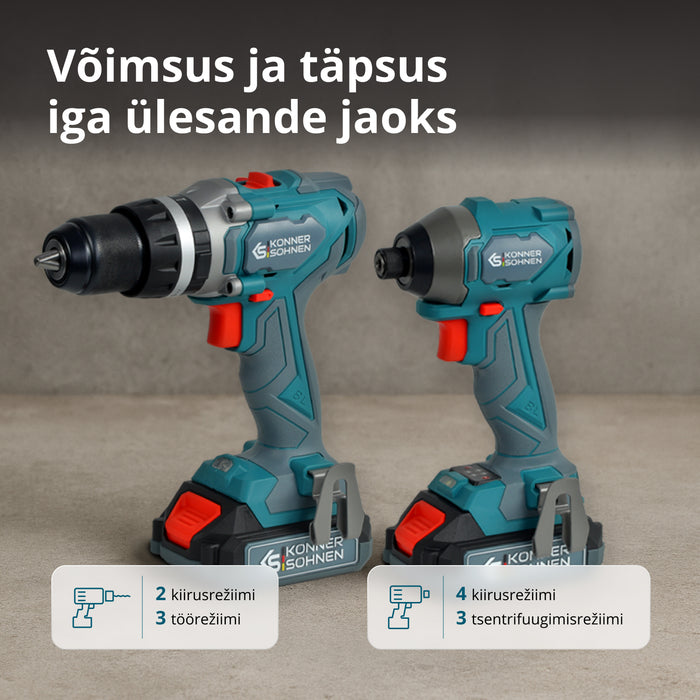 Juhtmevaba Meistrikomplekt 2in1 KS IDISD 20V KOMPLEKT 2