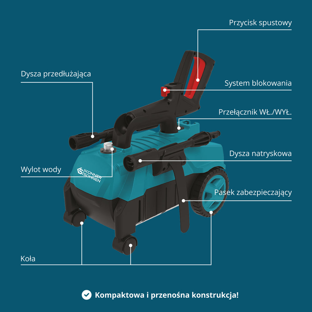 Augstspiediena Mazgātājs KS PW130H
