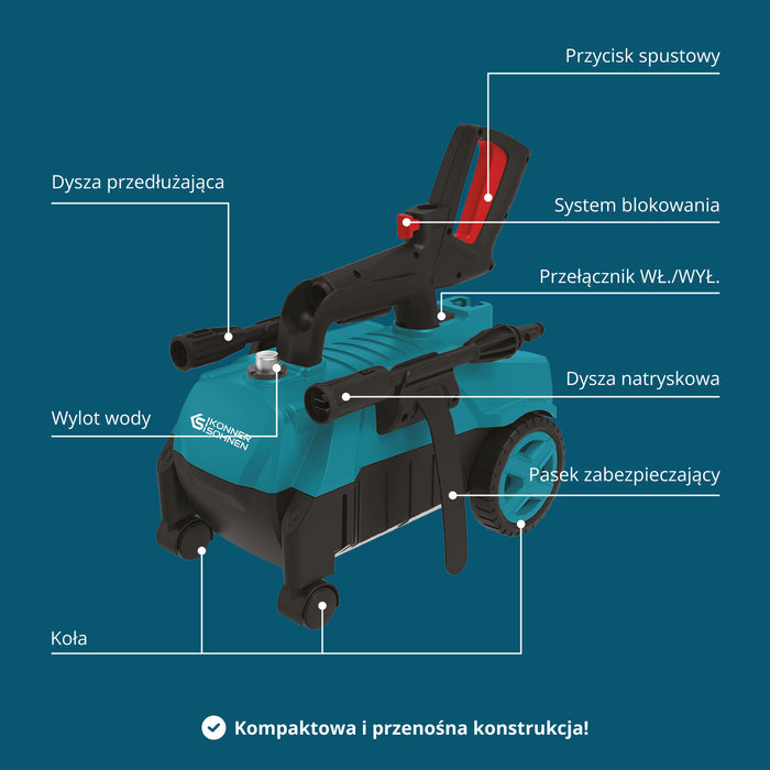 Augstspiediena Mazgātājs KS PW130H