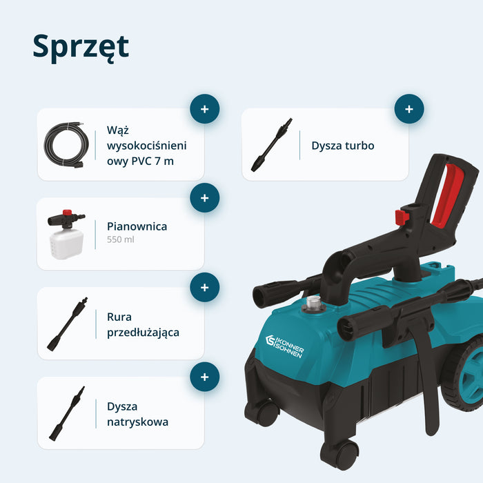 Augstspiediena Mazgātājs KS PW130H