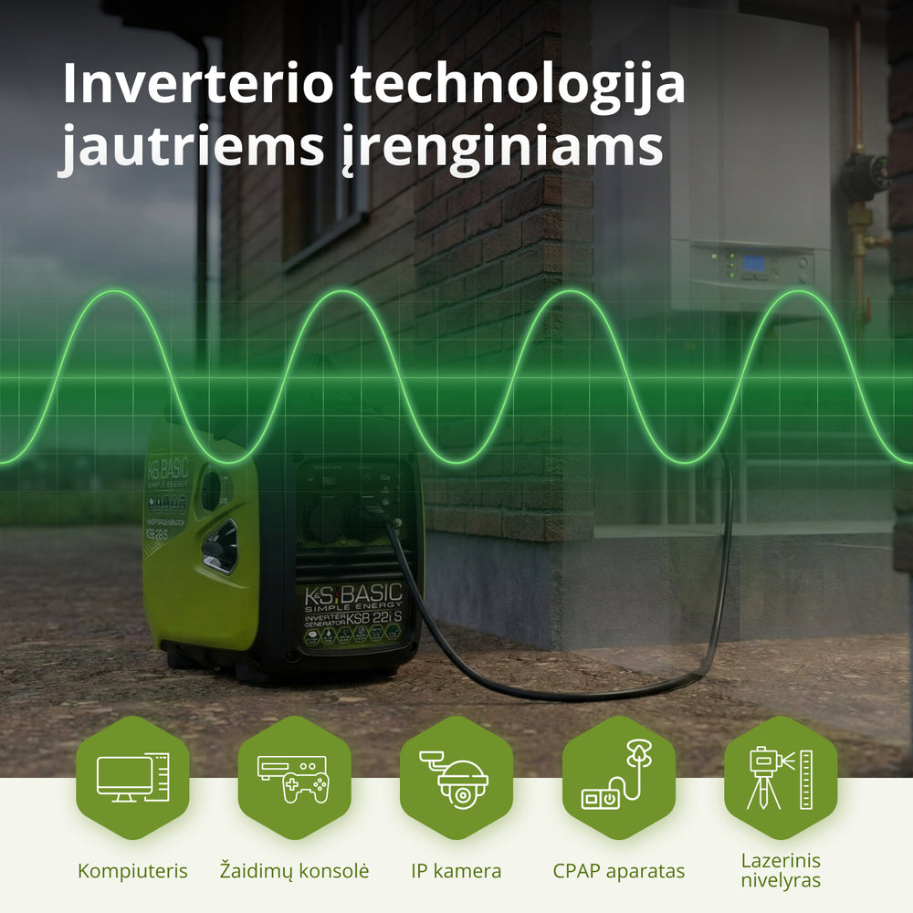 Inverterinis generatorius KSB 22i S