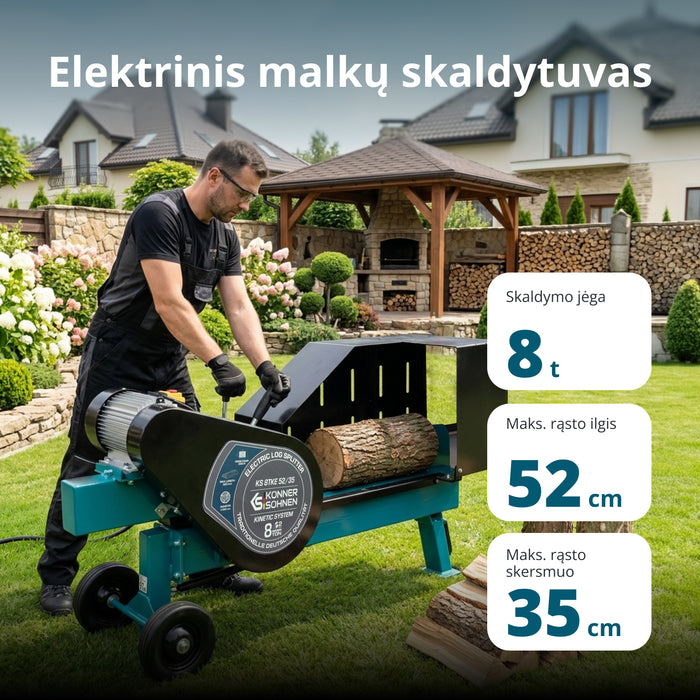 Elektrinis malkų skaldytuvas KS 8TKE 52/35