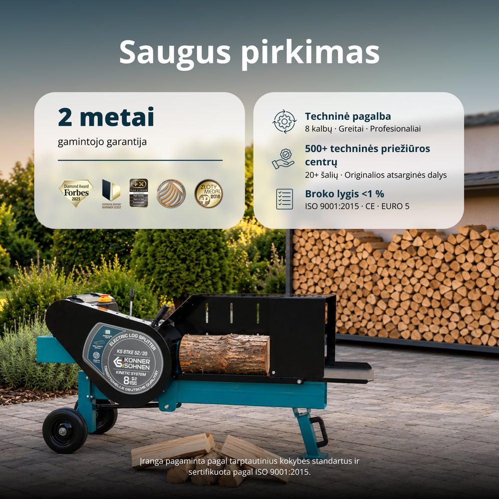 Elektrinis malkų skaldytuvas KS 8TKE 52/35