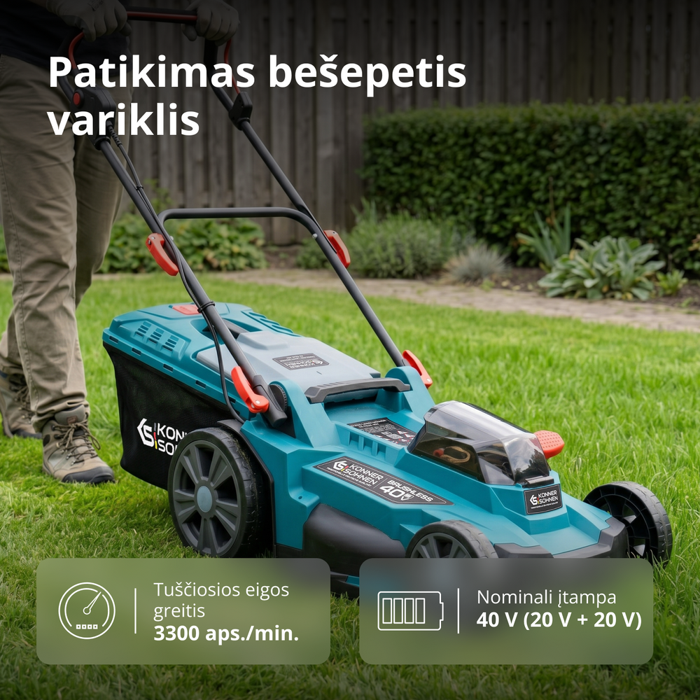 Belaidė vejapjovė KS 43LM-40V
