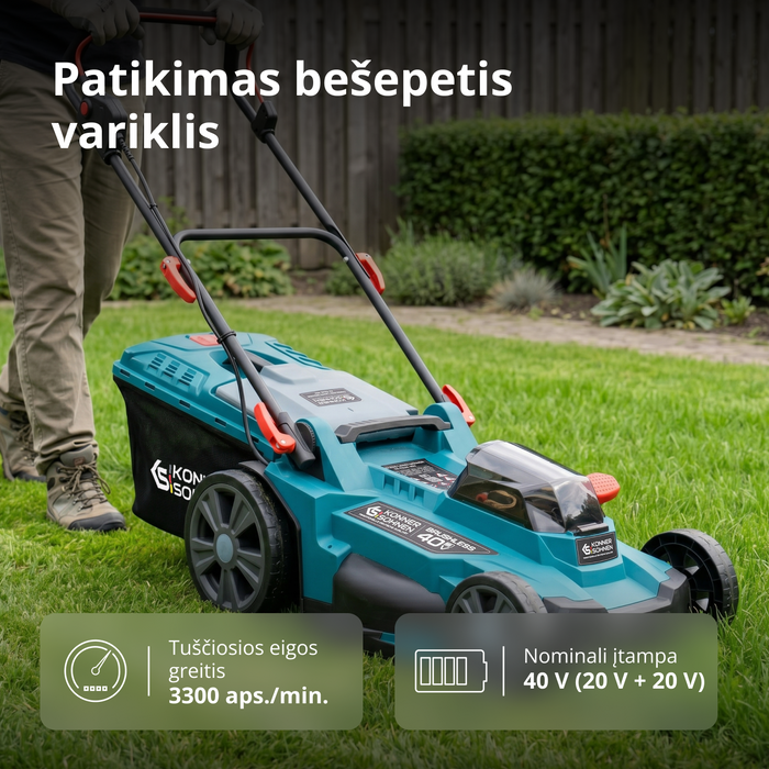 Belaidė vejapjovė KS 43LM-40V