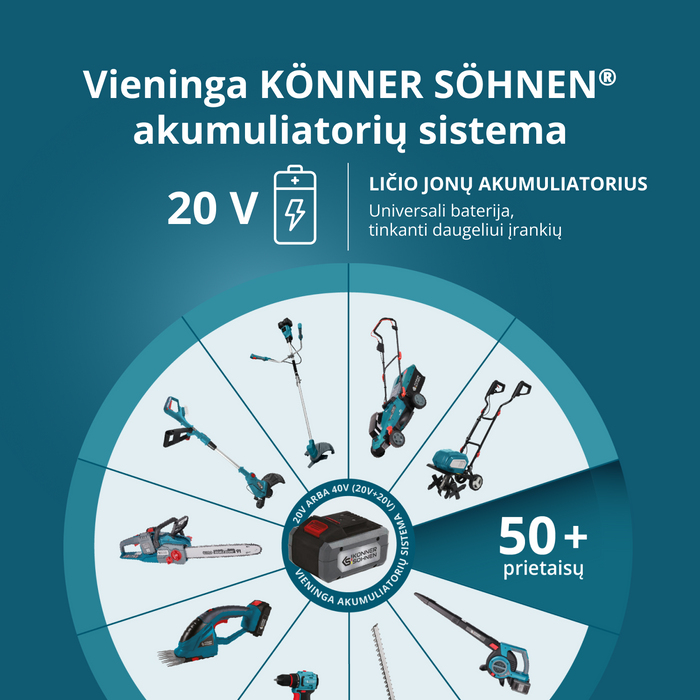 Belaidė vejapjovė KS 43LM-40V