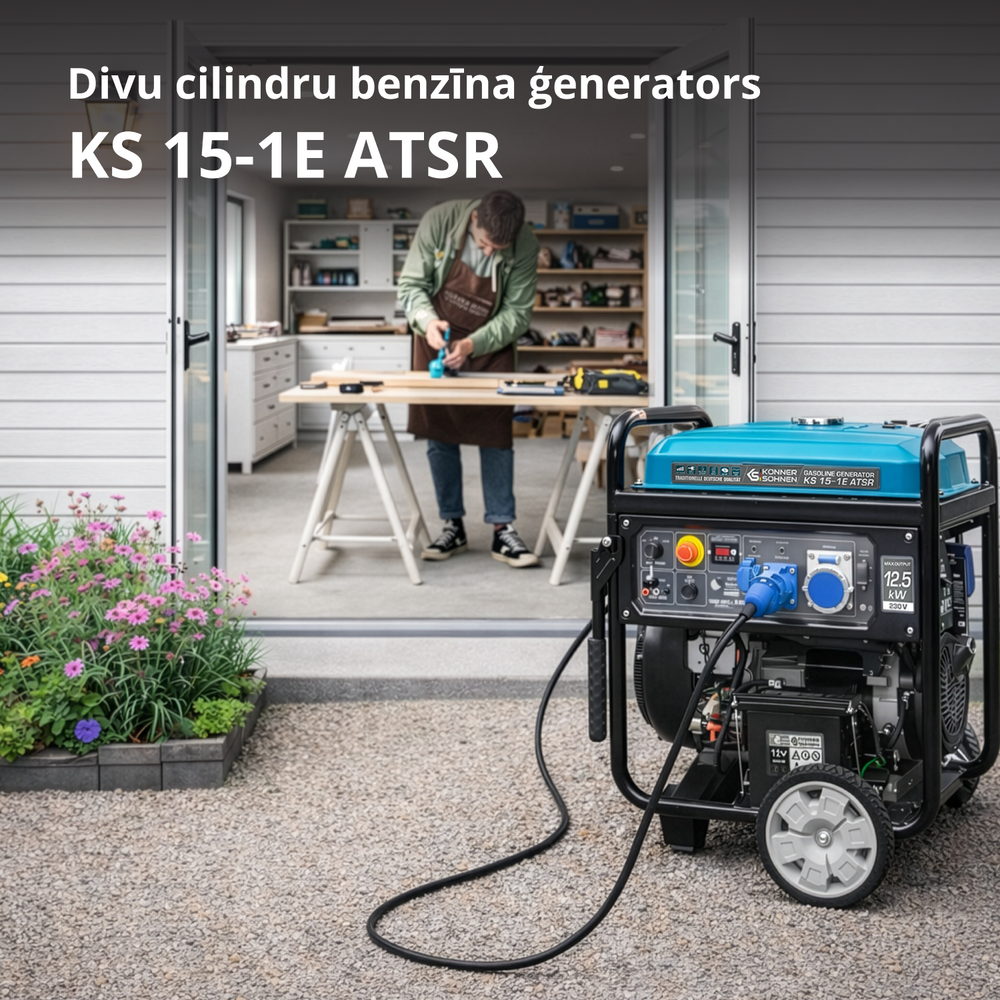 Benzīna ģenerators "Könner & Söhnen" KS 15-1E ATSR