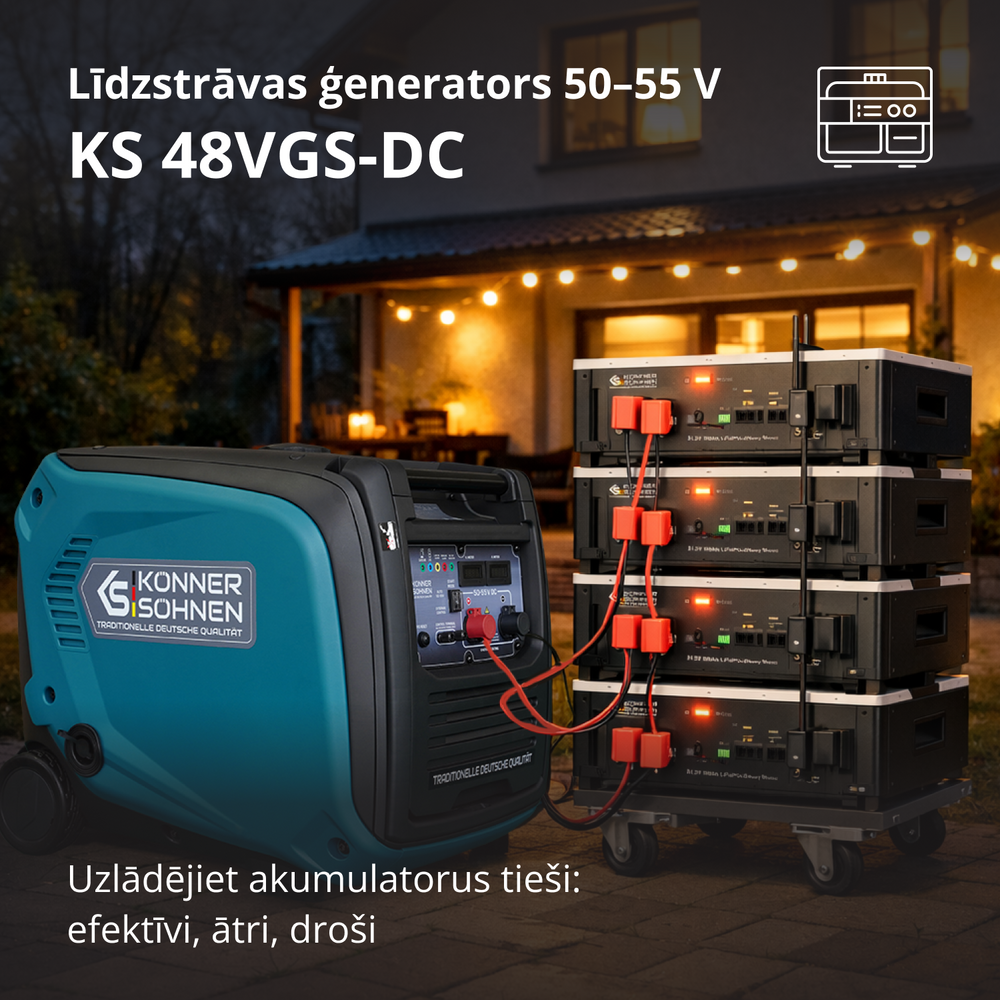 KS 48VGS-DC līdzstrāvas ģenerators, versija 50–55V