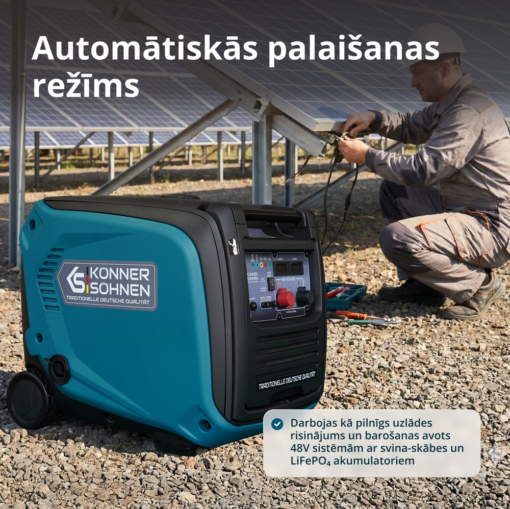 KS 48VGS-DC līdzstrāvas ģenerators, versija 50–55V