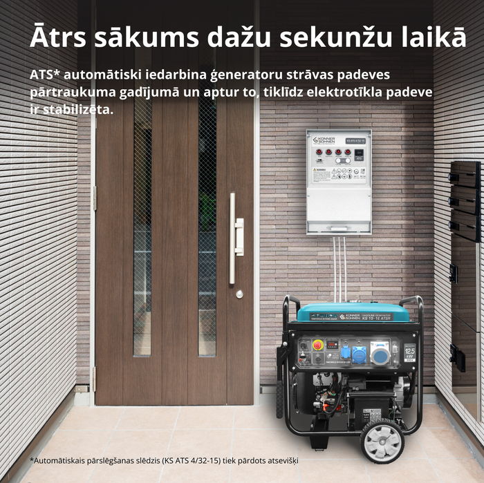 Benzīna ģenerators "Könner & Söhnen" KS 15-1E ATSR