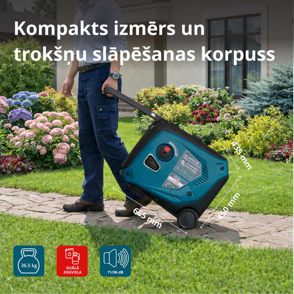 KS 48VGS-DC līdzstrāvas ģenerators, versija 50–55V