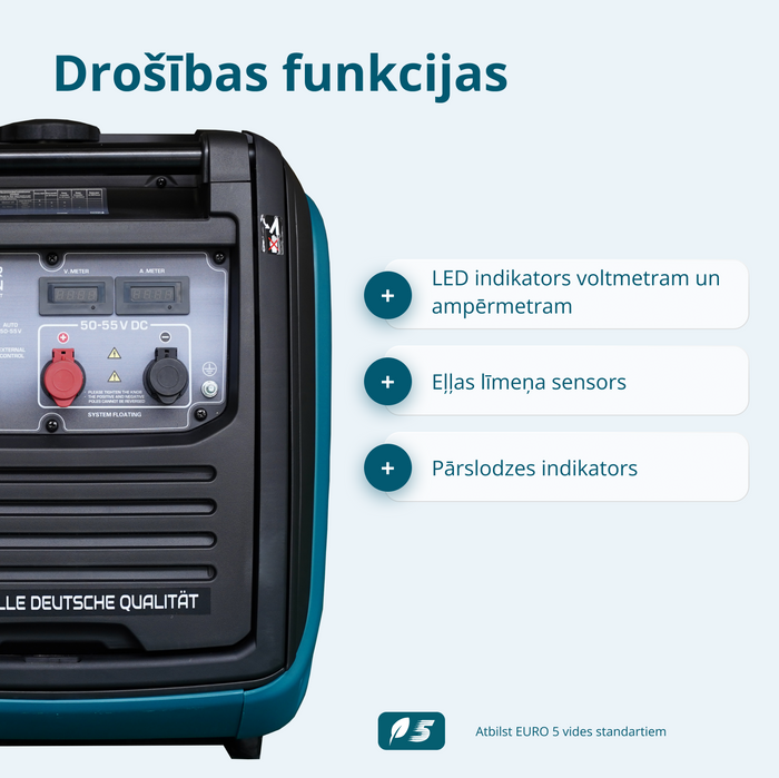 KS 48VS-DC Līdzstrāvas ģenerators, versija 50–55V
